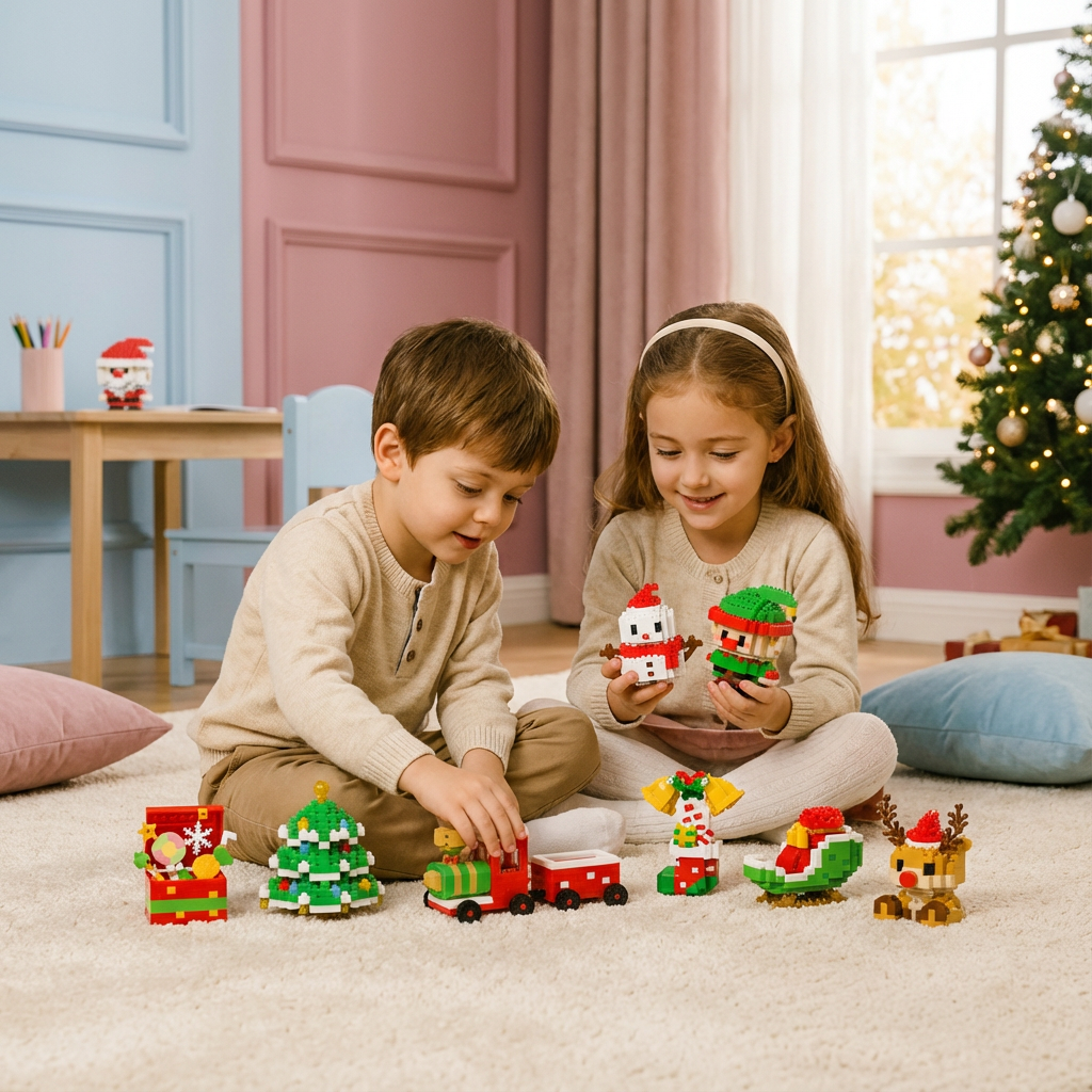Kreative Baustein Weihnachtsfiguren - Spaß für die ganze Familie
