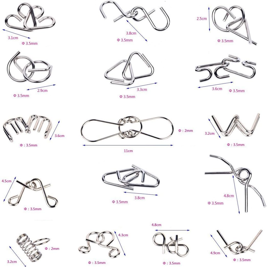 Metall-Puzzle-Ring-Set