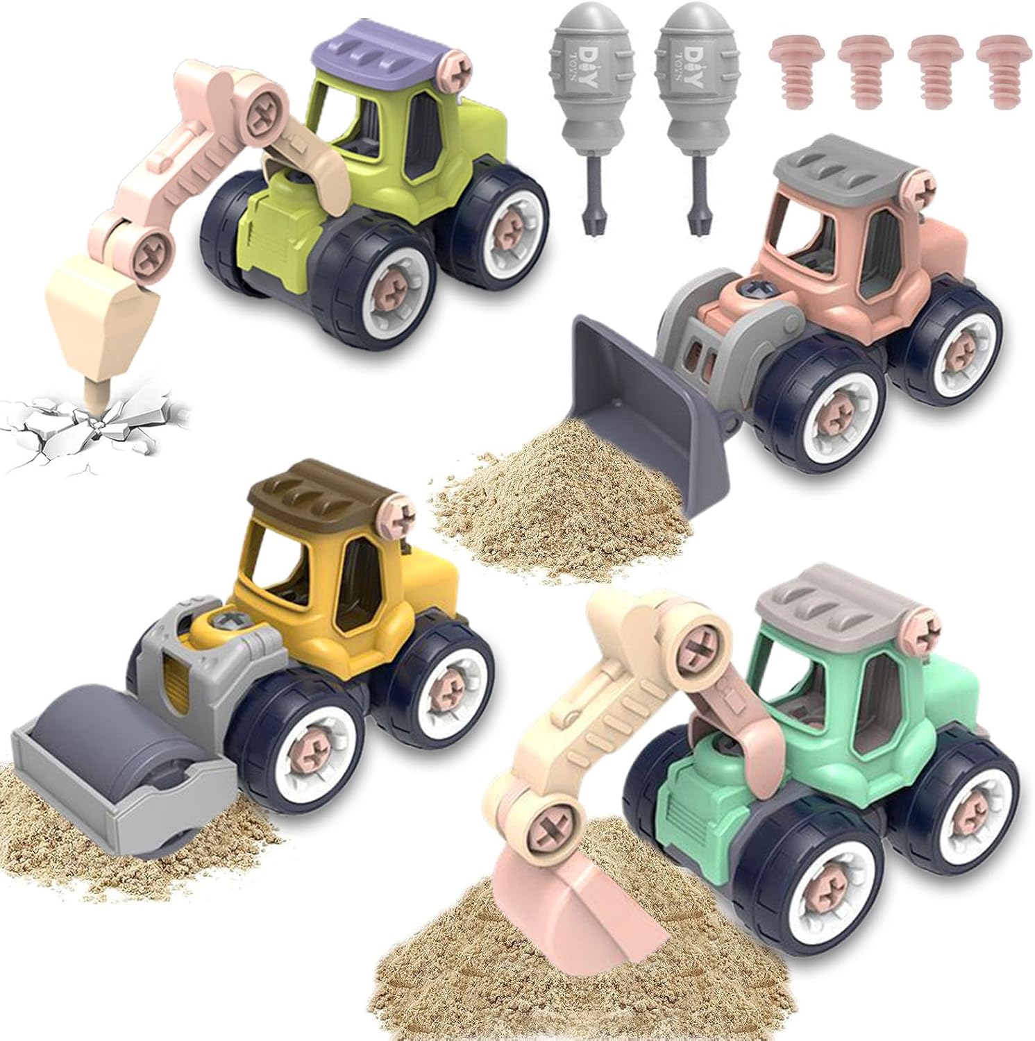 Meisterhaftes Baustellenfahrzeug-Set