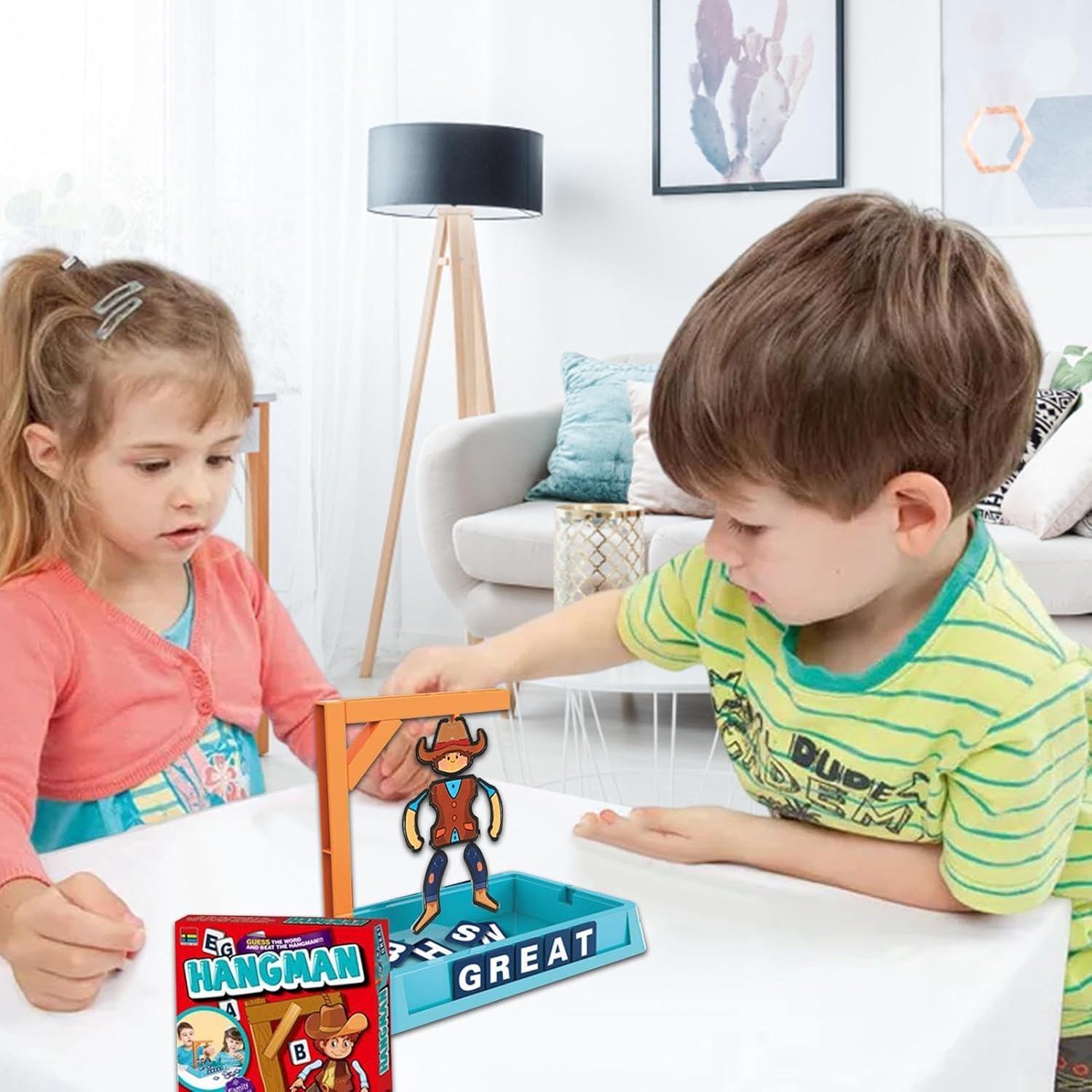 Cowboy-Thema Hangman Wortspiel