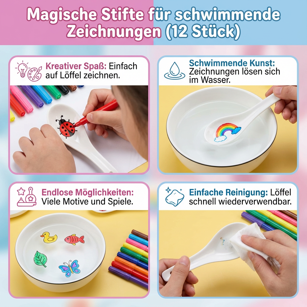 Magische Stifte für schwimmende Zeichnungen (12 Stück)