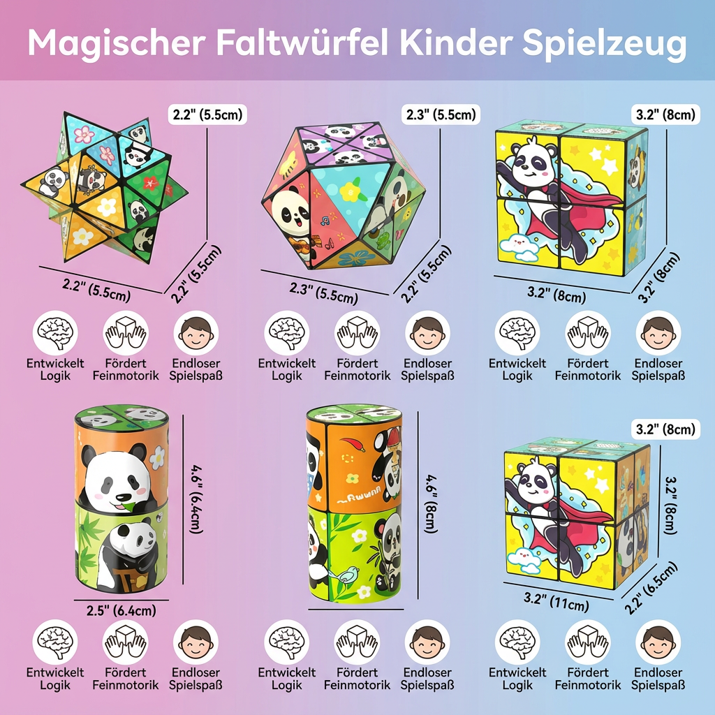 Magischer Faltwürfel Kinder Spielzeug
