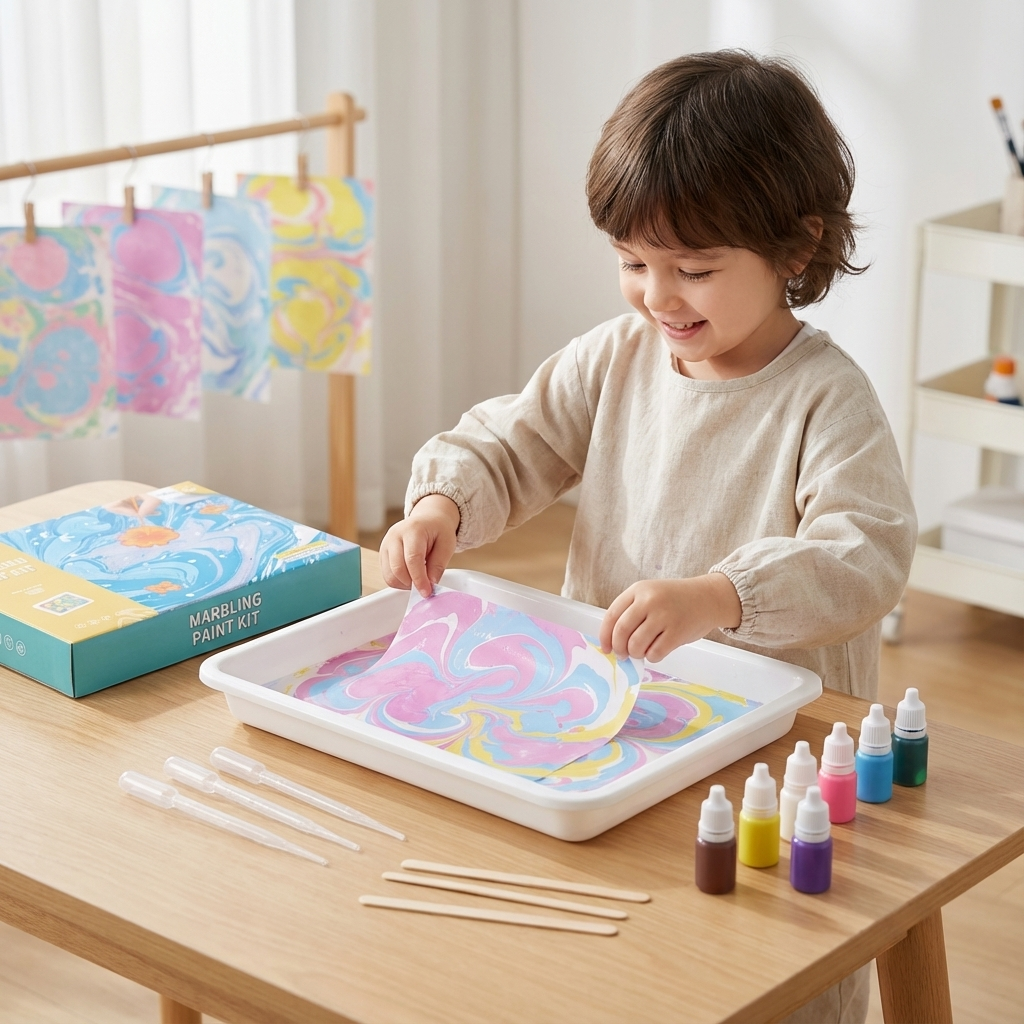 Kreatives Marmor Wasserfarben Spiel Set