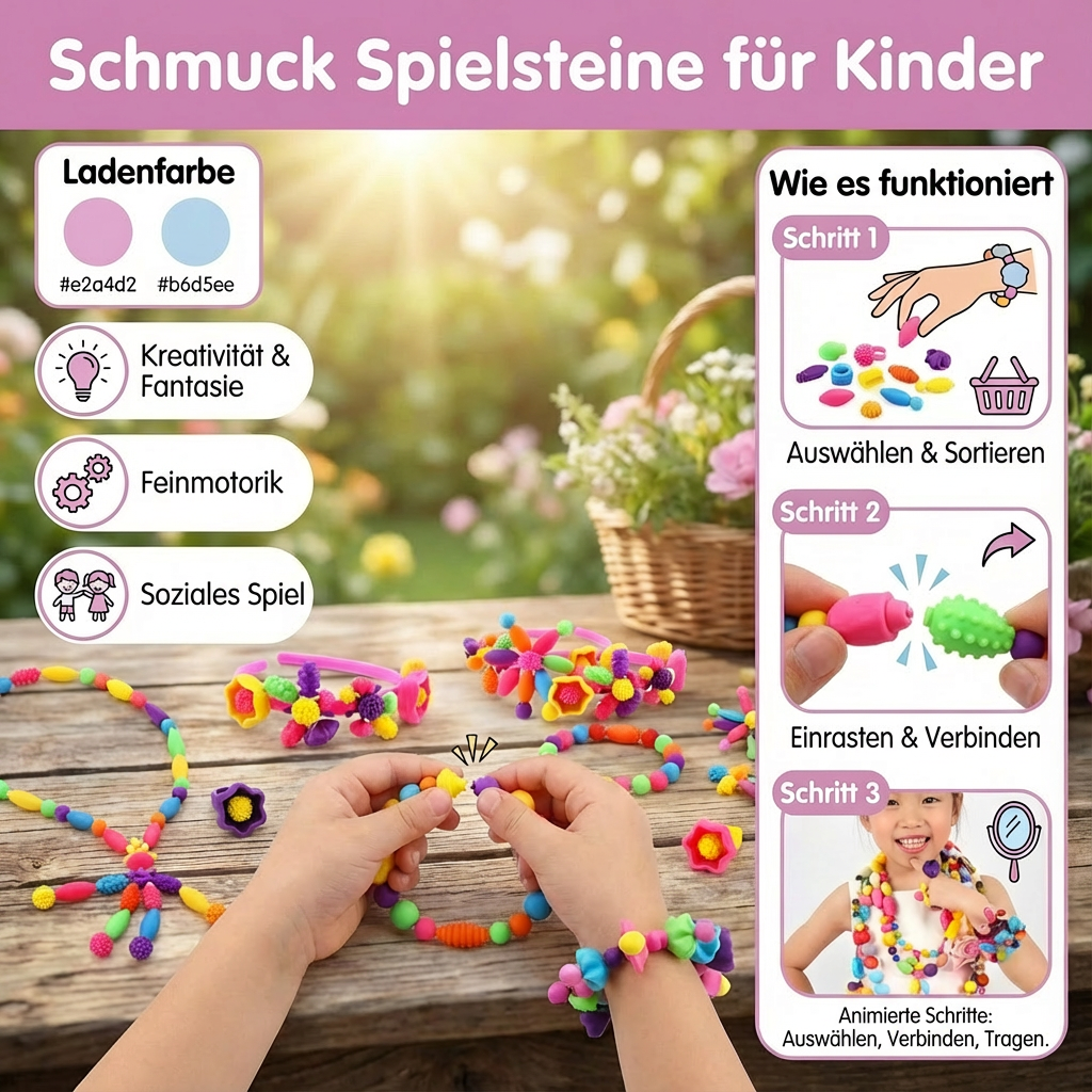 Schmuck Spielsteine für Kinder