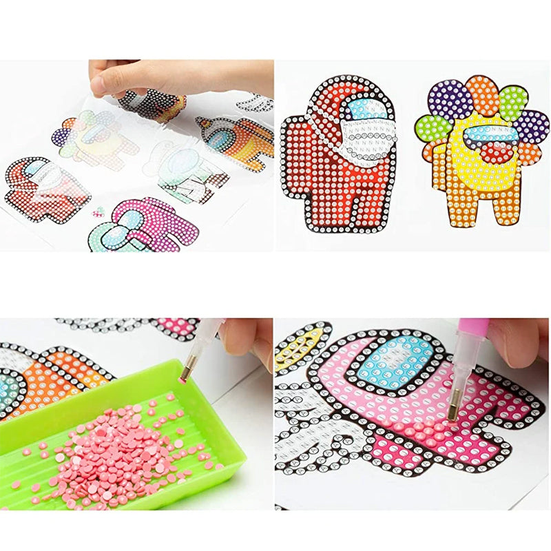 Kreatives Diamant-Mosaik Sticker-Set