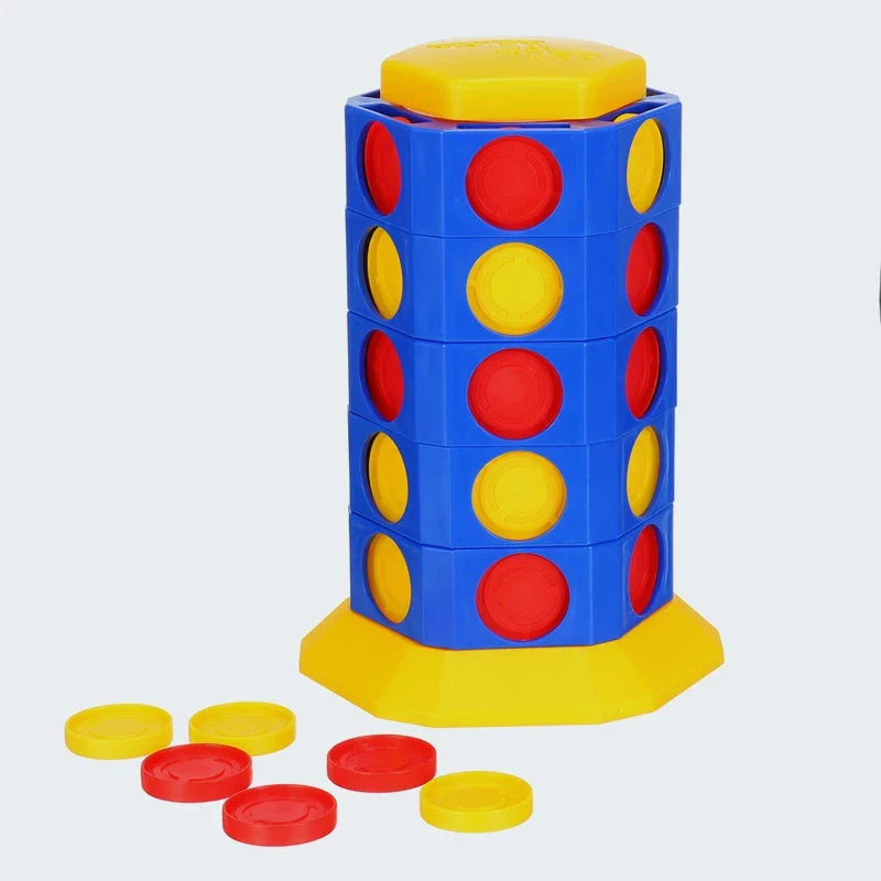Drehbares 3D-Vier-Gewinnt Spiel für Kinder und Familie