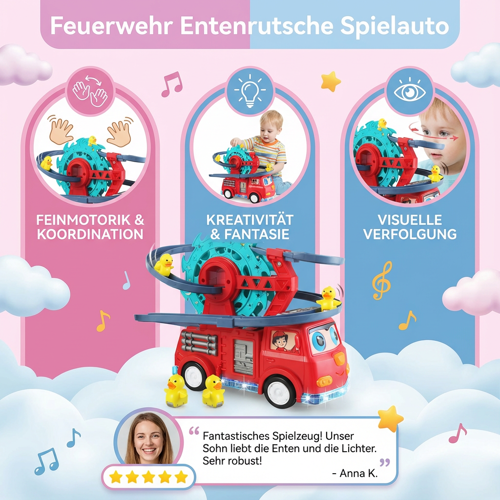 Feuerwehr Entenrutsche Spielauto