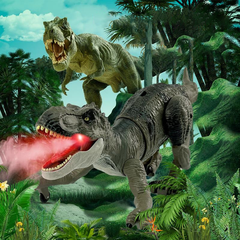 Fernsteuerbarer Dinosaurier mit Nebelspray-Funktion