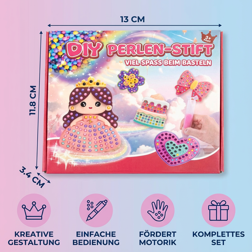 Zauberhafte Perlenmalerei – DIY Set für Kinder
