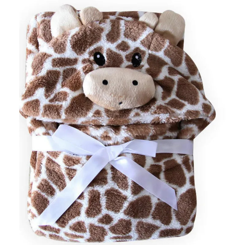 Kinder Kapuzen-Badetuch – Weiches Handtuch mit Tiermotiv