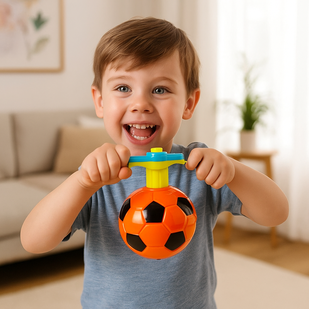 Leuchtender LED Fußball Kreisel