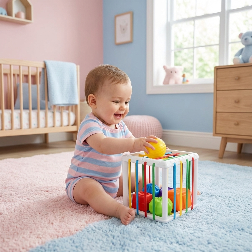 Montessori Formenbox – Sortier- & Motorikspiel