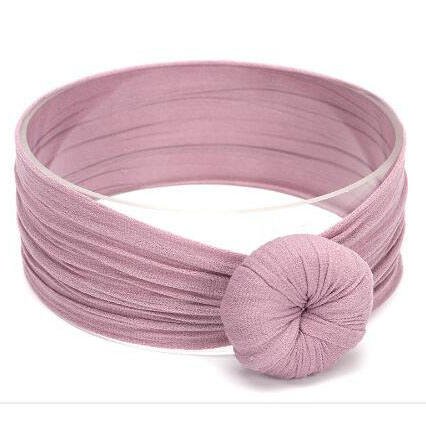 Baby Turban Stirnband Mädchen – Weiches Knotenmuster Haarband
