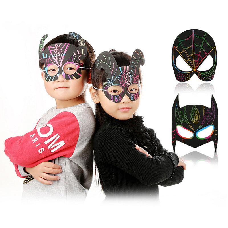 Magisches Kratzkartenset mit Regenbogenfarben