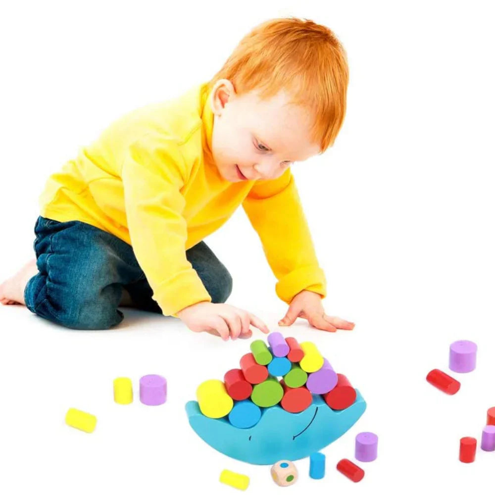 Buntes Stapelspielzeug – Lernspielzeug für Kinder mit Farben und Formen