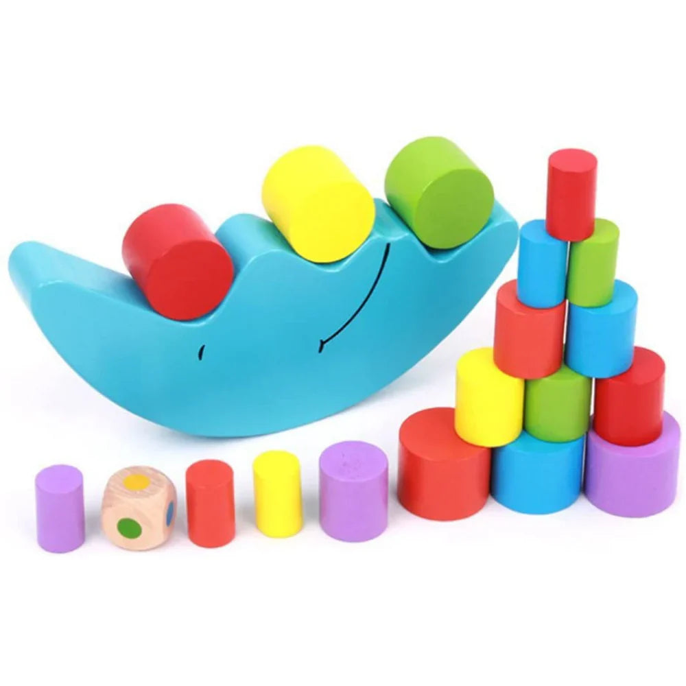 Buntes Stapelspielzeug – Lernspielzeug für Kinder mit Farben und Formen