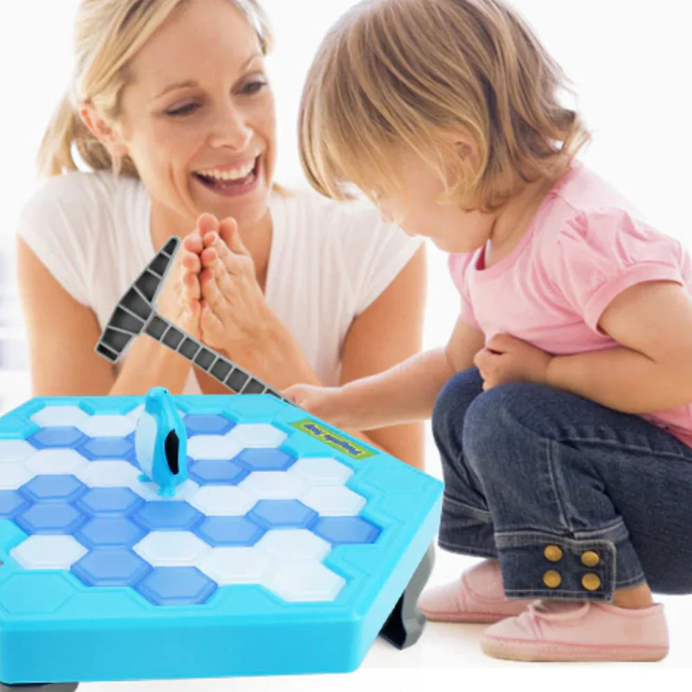 Ein toller Eisbrecher – Lustiges Familienspiel mit Pinguin