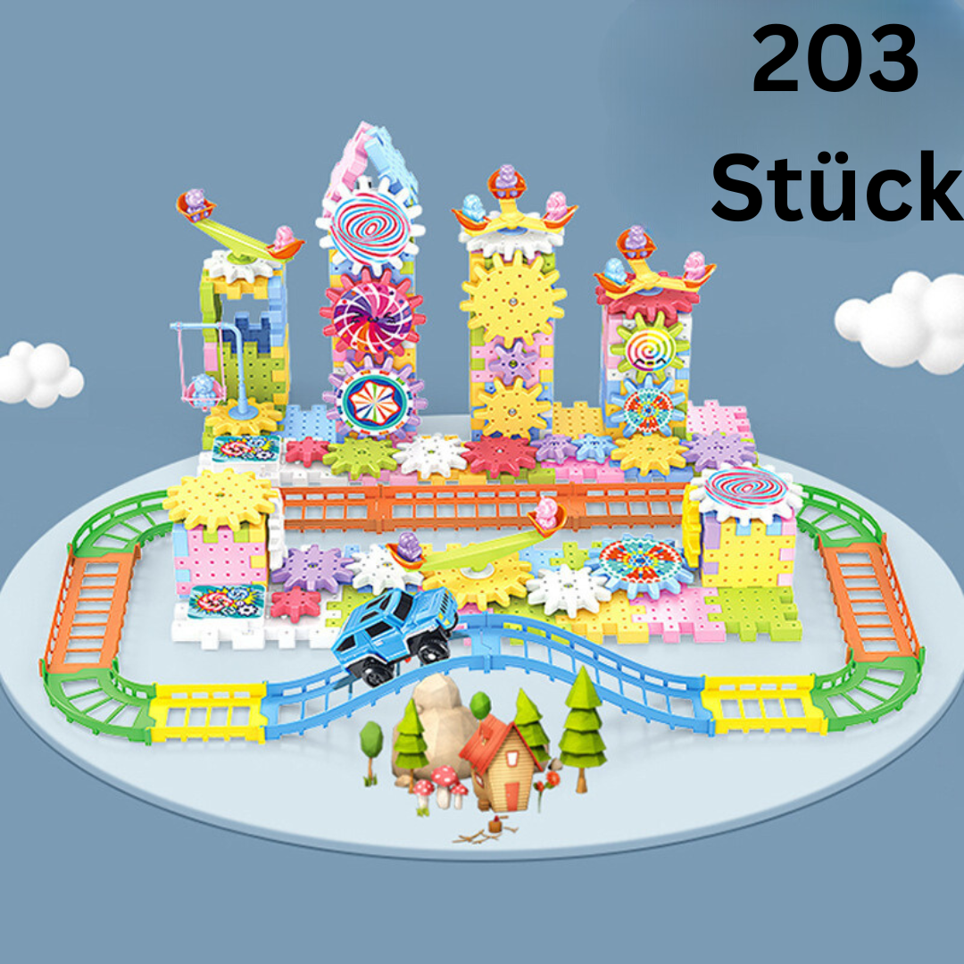 Rotierendes Montessori Zahnrad-Baustein Spielzeug