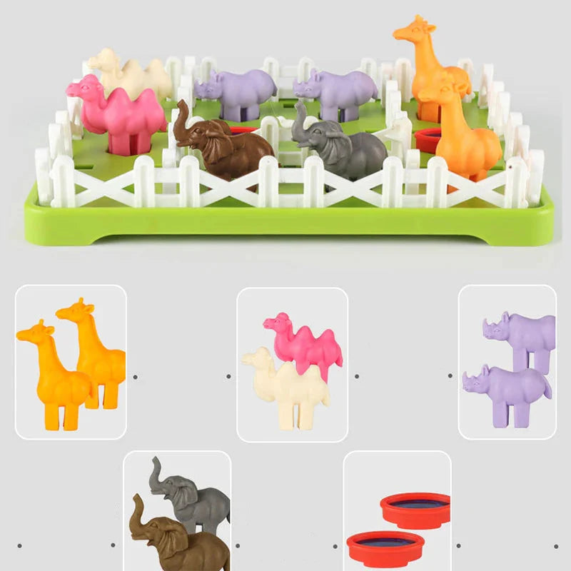 Montessori Farm Tier Puzzle und Lernspielzeug