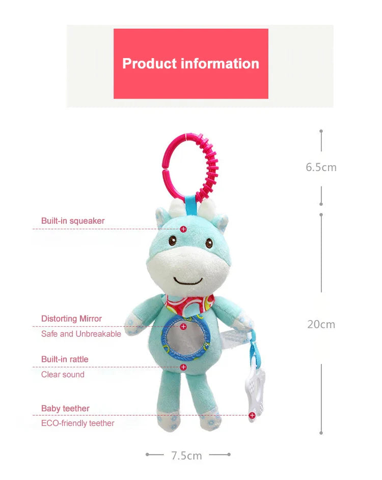 Musikspielzeug für Babys mit Clip – Hängendes Plüschtier