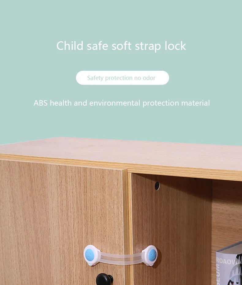 Kindersicherung für Schränke – Selbstklebender Möbel-Sicherheitsriegel