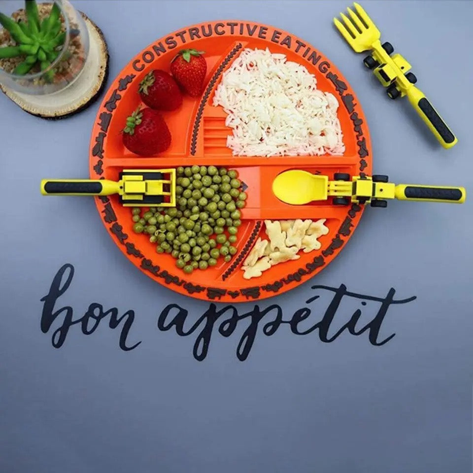 Baustellen Ess-Set für Kinder