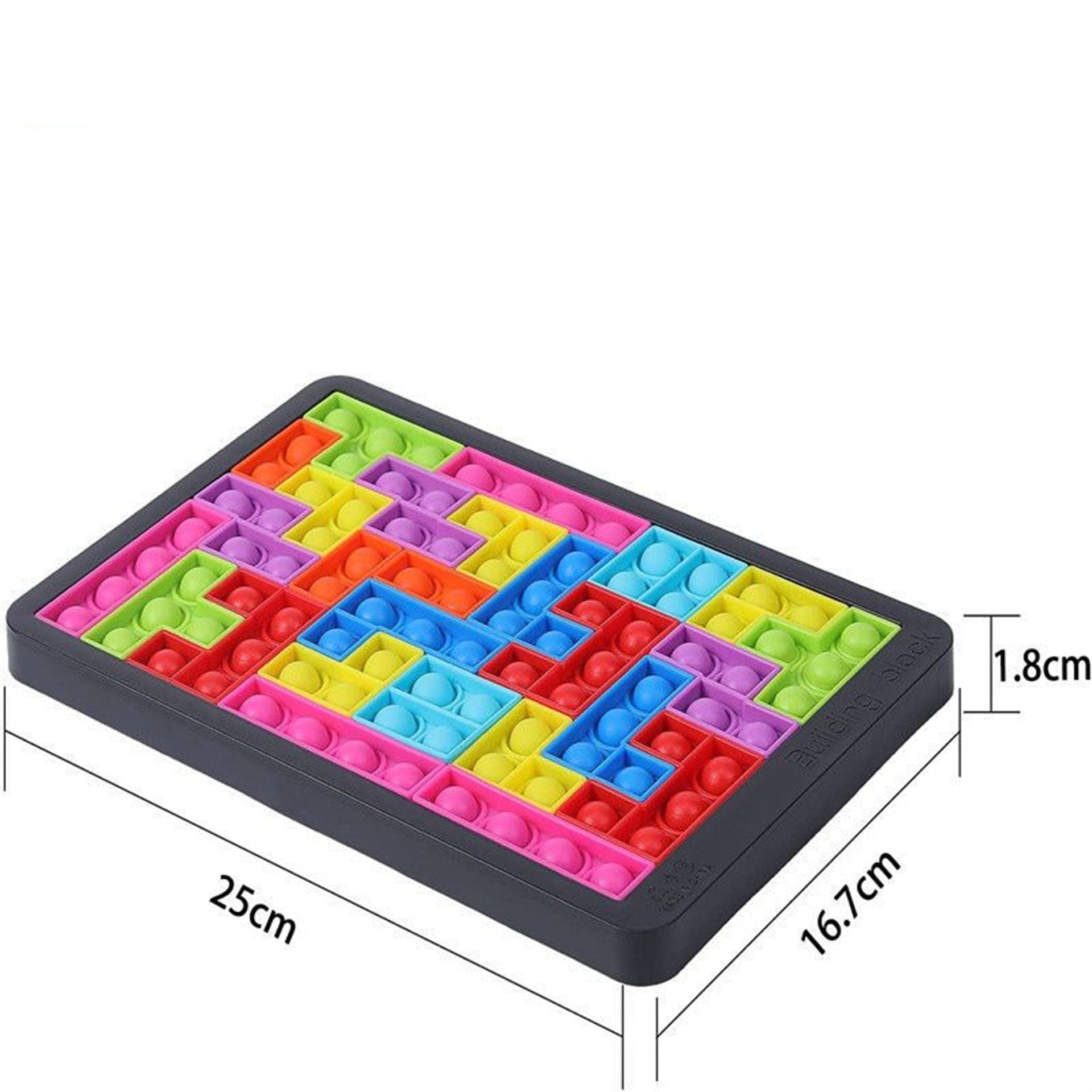 Farbenfrohes Tetris Kinderspiel