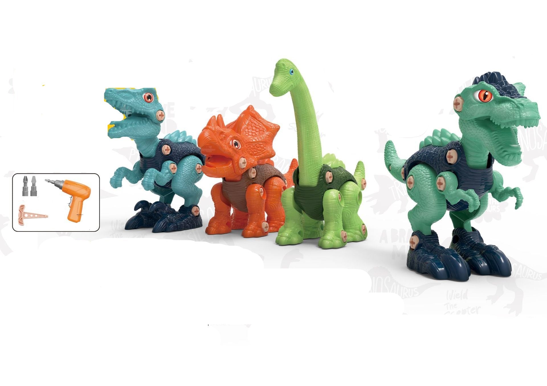Dinosaurier Konstruktion & Schraub Spielset