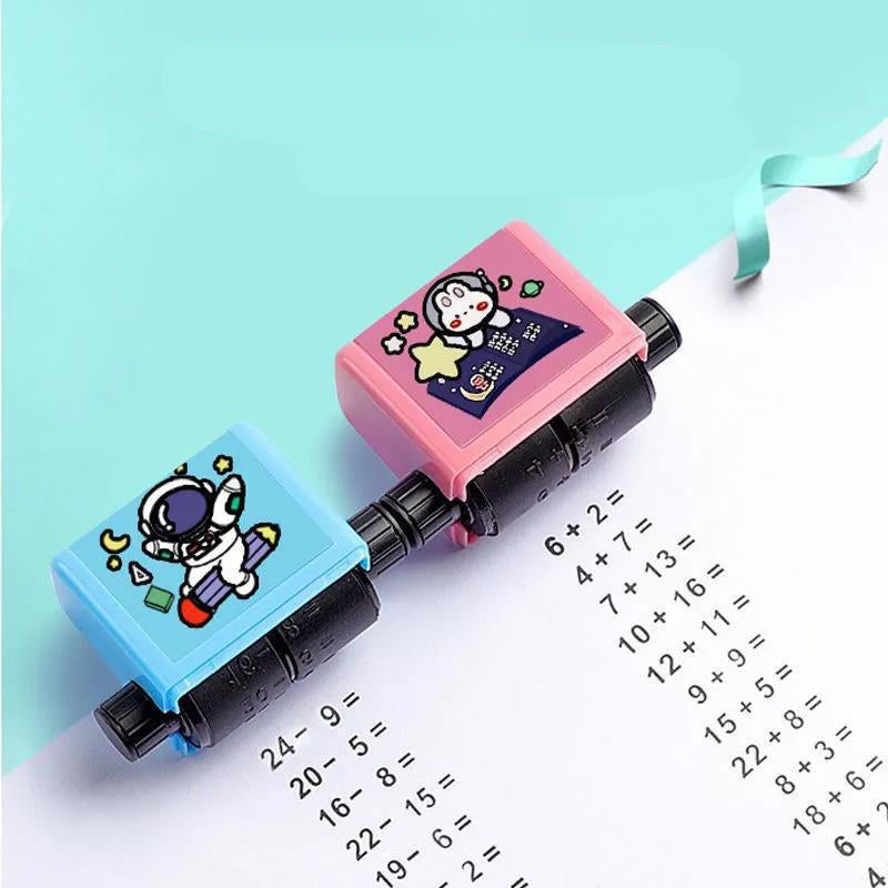 Mathematischer Stempel Roller zum Rechnen Lernen