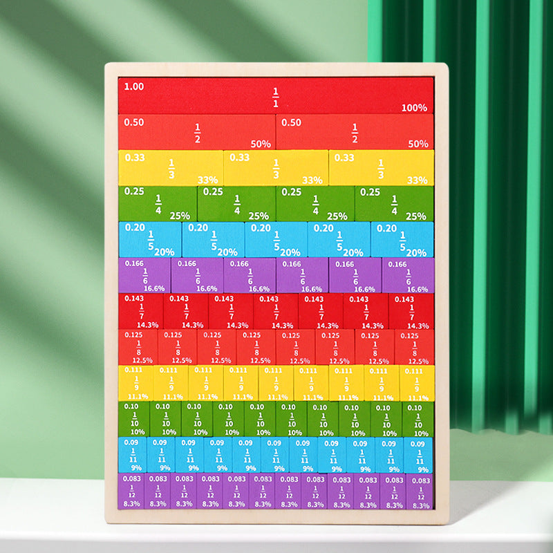 Montessori Farb- Buchstaben und Zahlen Spiel aus Holz