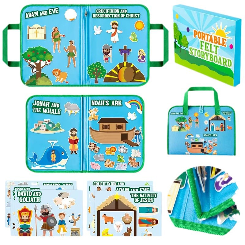 Montessori Bibel Geschichten Filz Buch