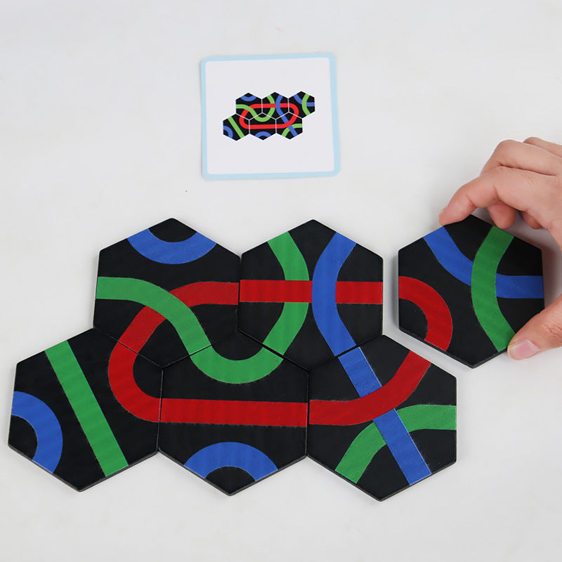 PfadPuzzle - Pädagogisches Weg Finder Lern- und Familien Spiel