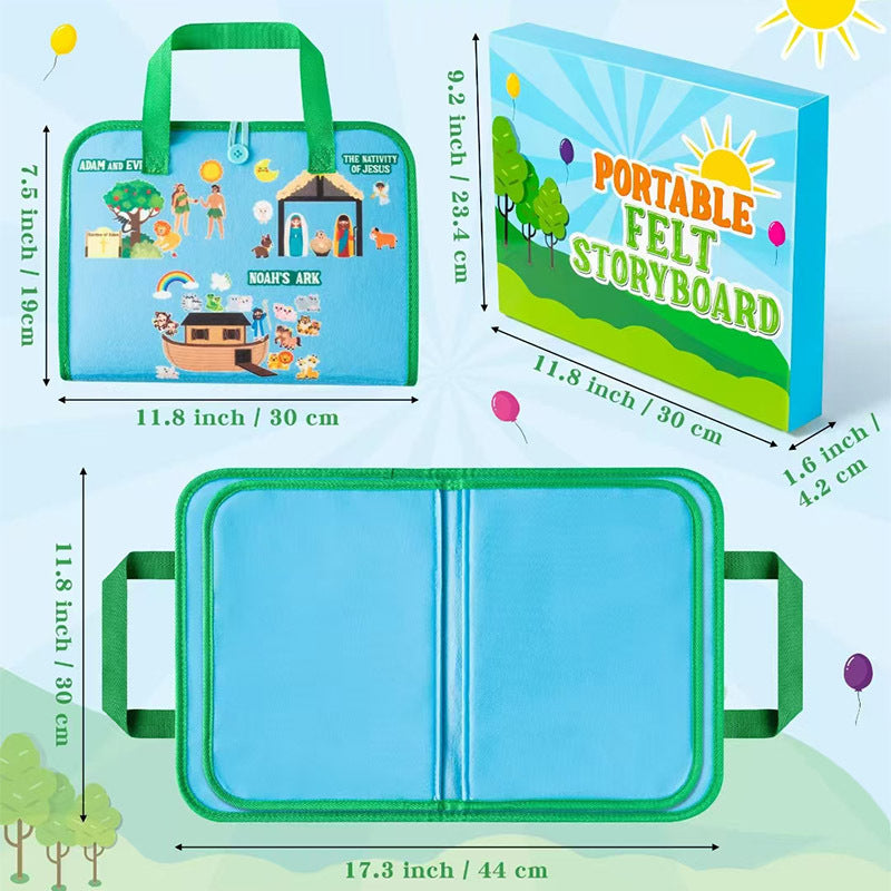 Montessori Bibel Geschichten Filz Buch