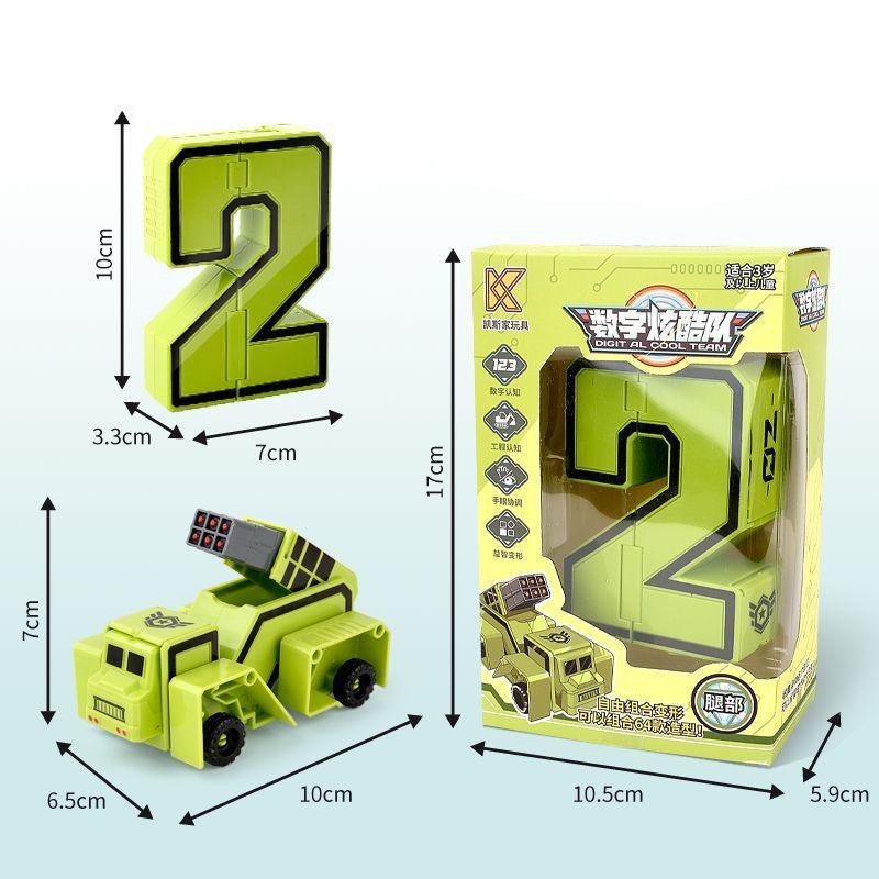 Faltbare Zahlen Fahrzeuge Kinder Spielzeug