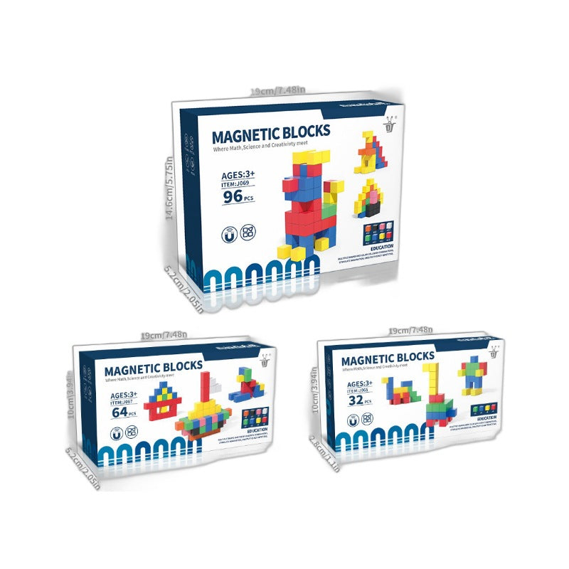 Kindersicheres Montessori Magnet Würfel Spielzeug