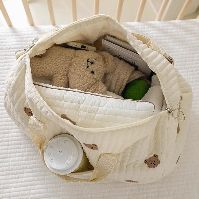 Große Mammi Baby Tasche - Platz für alles was Mütter brauchen!