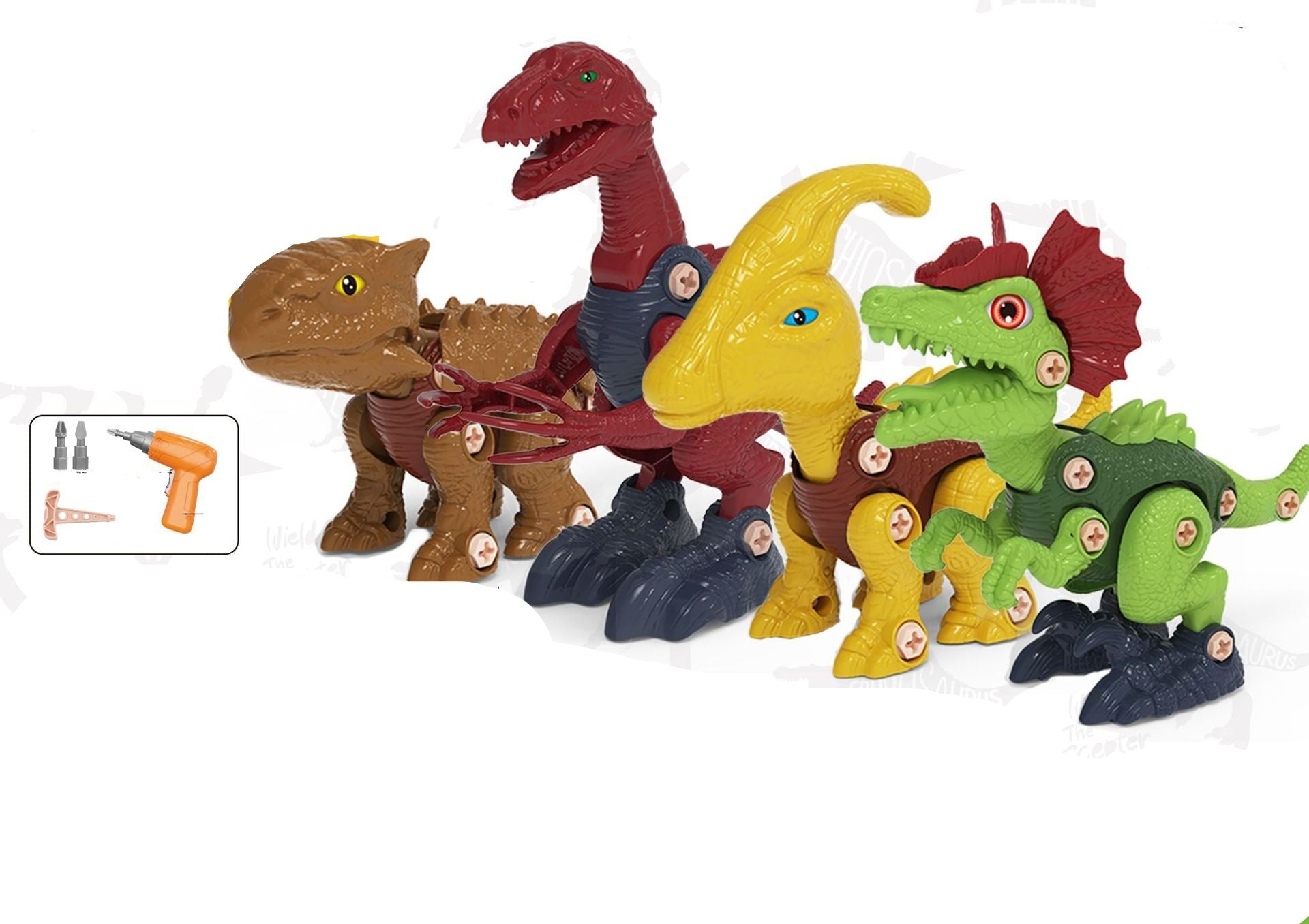 Dinosaurier Konstruktion & Schraub Spielset