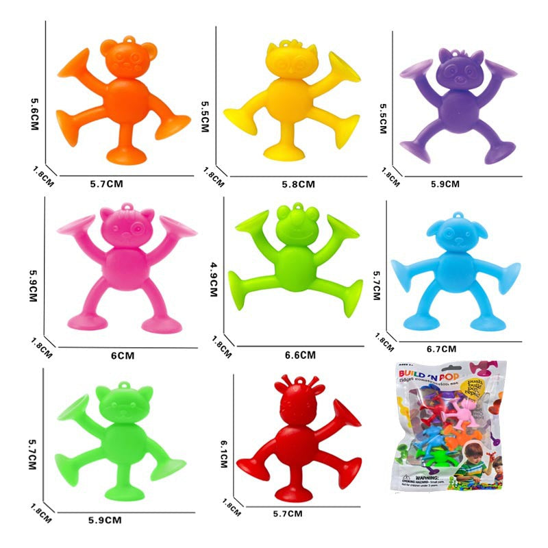 Pädagogisches Saugnapf Buchstaben und Zahlen Lernpielzeug