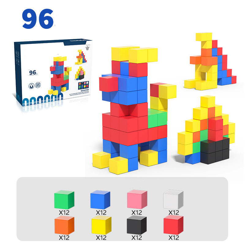 Kindersicheres Montessori Magnet Würfel Spielzeug
