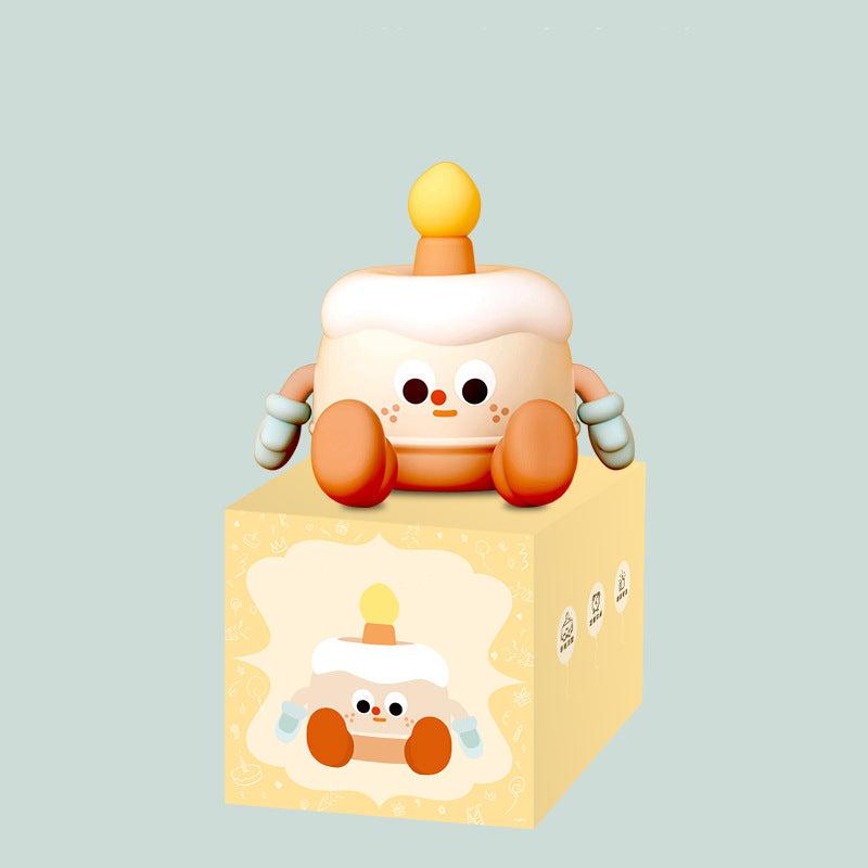 Niedliches Geburtstagskuchen Nachtlicht