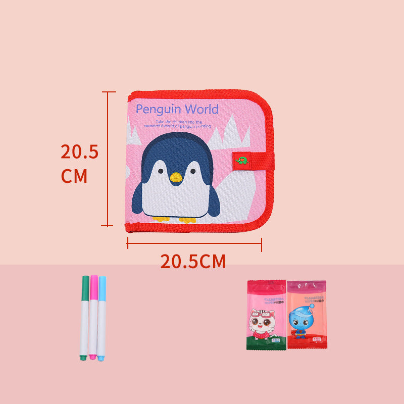 Tragbares Wiederverwendbares Malbuch für Kinder