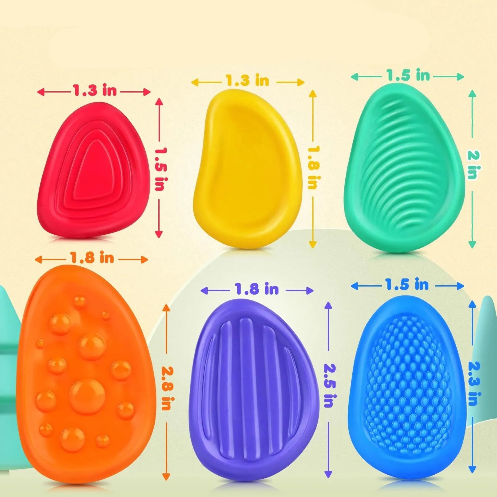 Sensorische Sorgensteine zur Stressbewältigung und Beruhigung