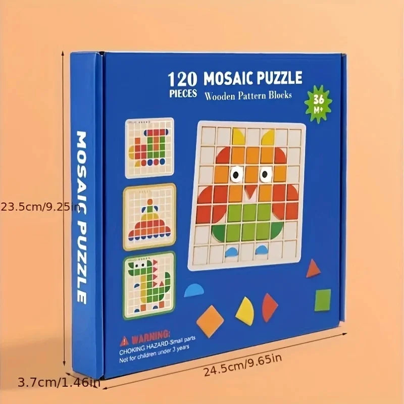 Montessori Mosaik Puzzle Farben und Formen Spiel