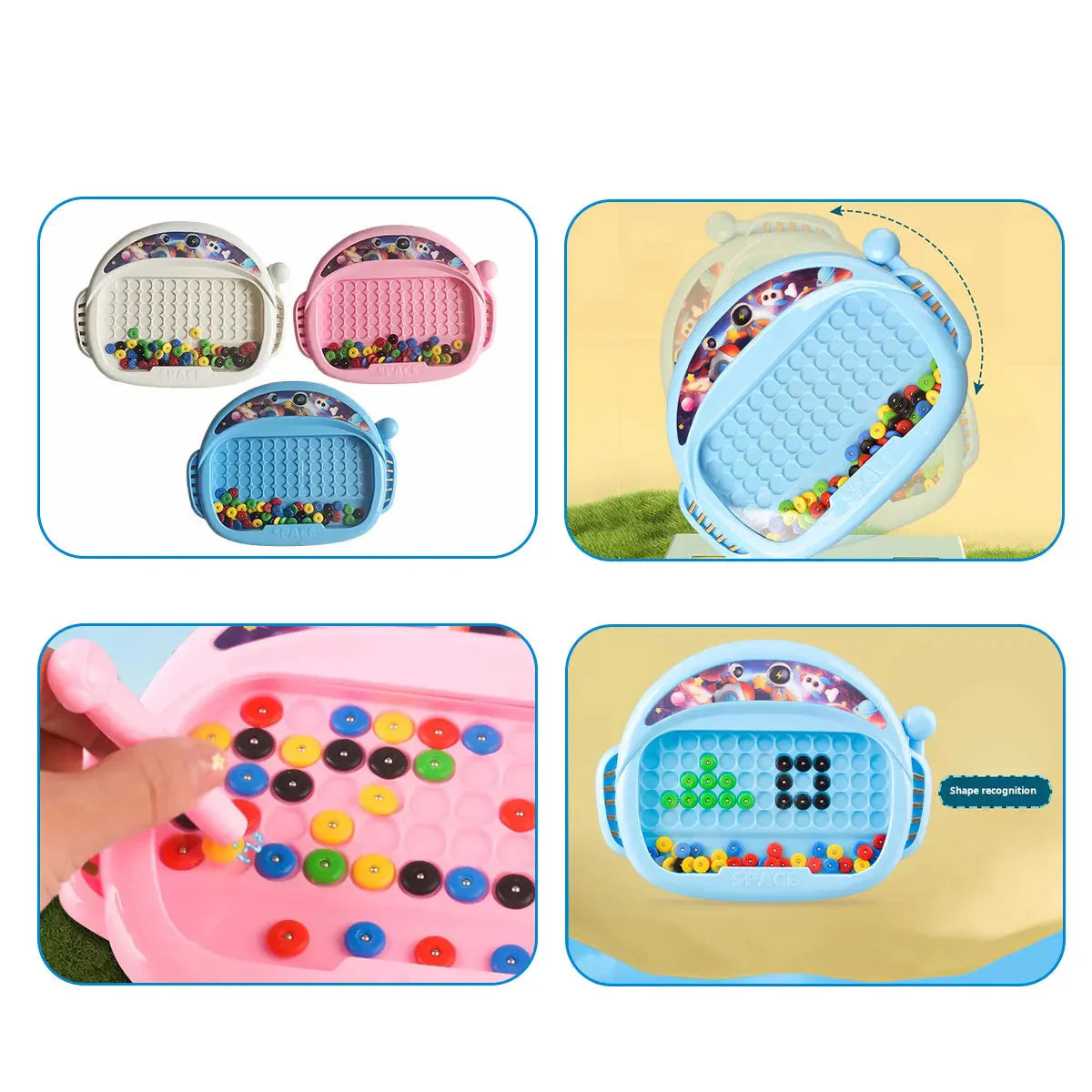 Magnetisches Stift und Perlen Zeichenbrett - Perfekt für Unterwegs!