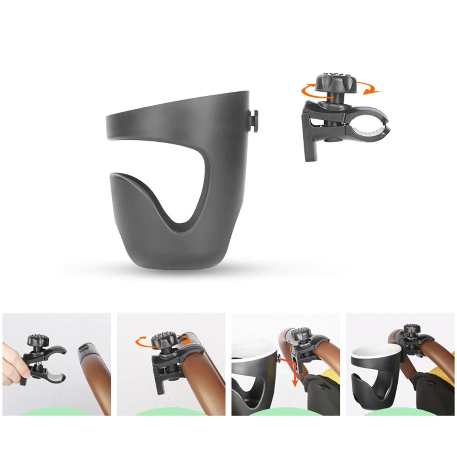 Flaschenhalter für Kinderwagen – Becherhalter für Babyflaschen & Getränke