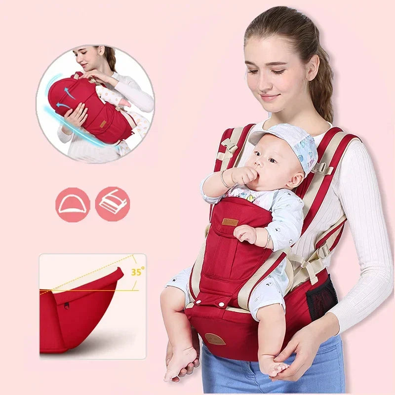 Baby Tragehilfe 3-in-1 – Ergonomischer Tragegurt für Neugeborene