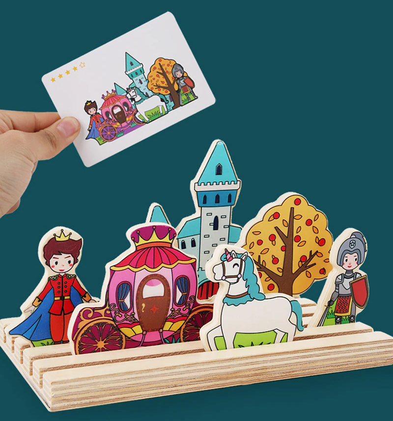 Märchenhaftes Kombinationsspiel – Kreatives 3D-Holzpuzzle