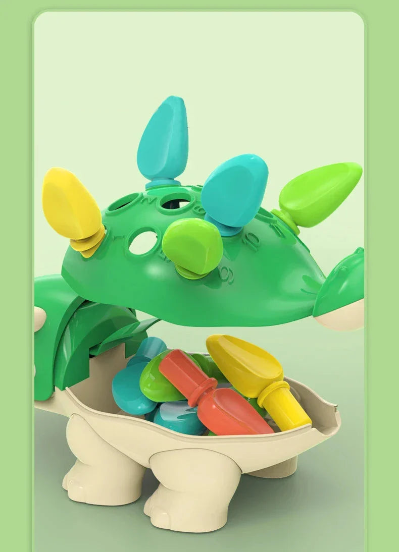 Montessori Farben Dinosaurier