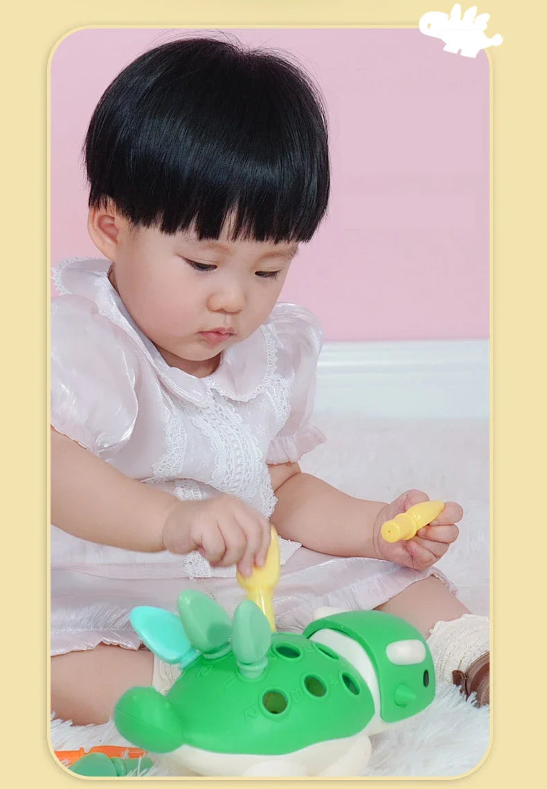 Montessori Farben Dinosaurier