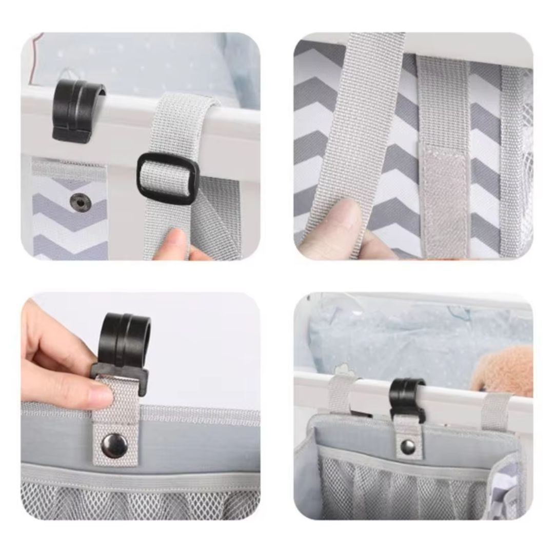 Windelorganizer für Babybett – Hängender Wickeltisch-Organizer